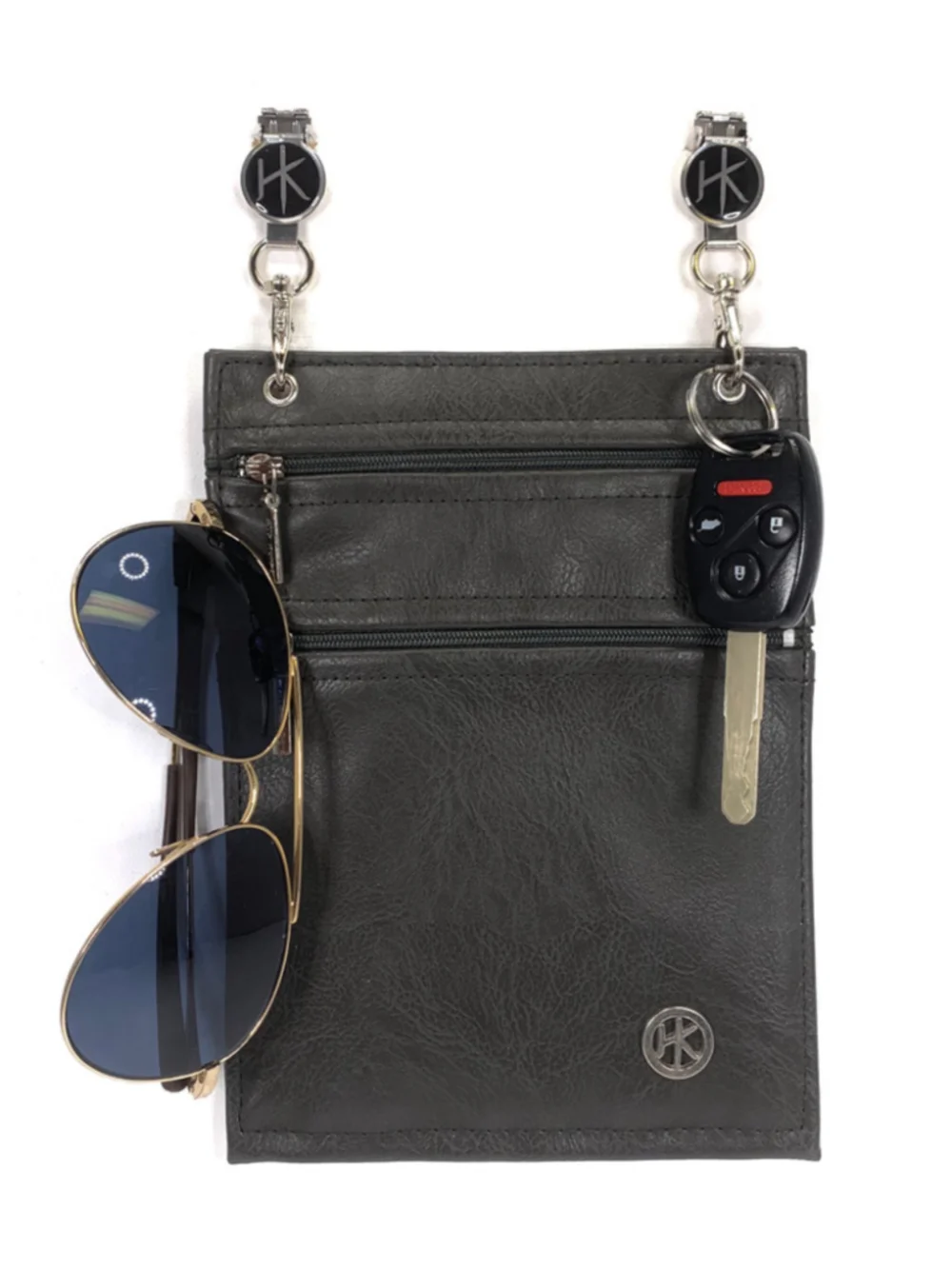 The Hip Klip EMF/RFID Subtle Gray XL Pouch NWT